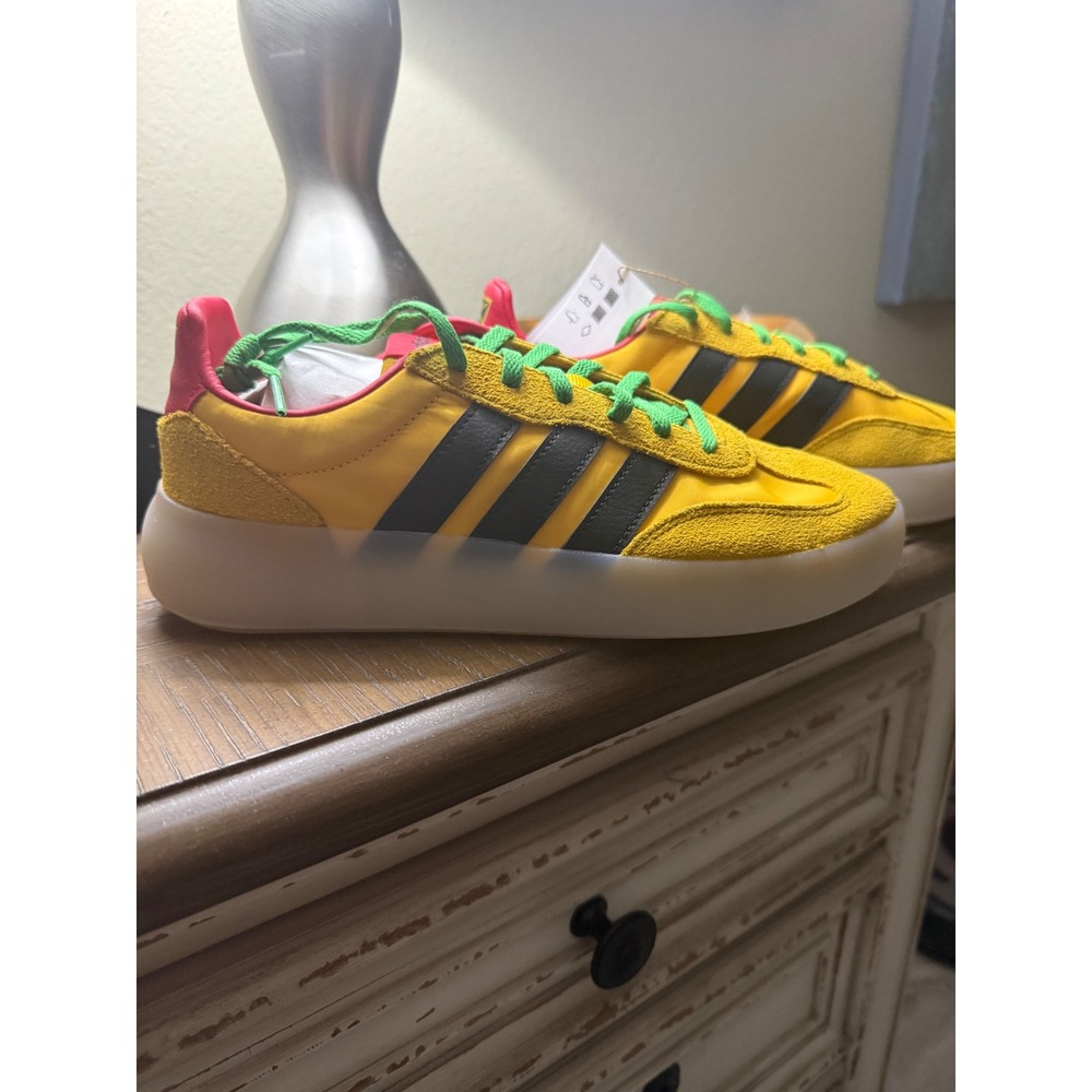 Adidas SL 72 Bob Marley Yellow Red Green Sneakers HQ9468 Mens 6.5 Womens 7.5